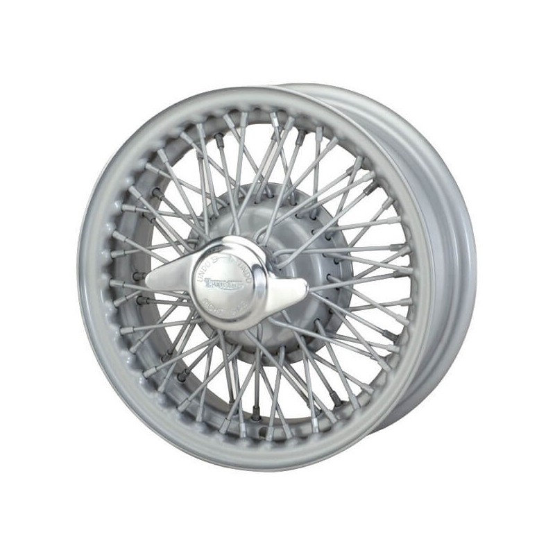 JANTE 4½" x 13" XW466S GRIS ARGENT MWS TUBE TYPE - Triumph Spitfire Mk II, Triumph Spitfire Mk III, Triumph GT6 Mk I