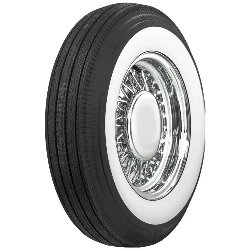 670x15 (6.70-15) 95P TL Coker Classic Flanc Blanc 70 mm (2 3/4")